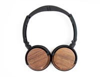 Walnut Wood On Ear Headset