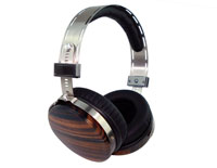 Ebony Wood Around Ear Headset