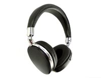 Metal Matte Black Ebony Wood Around Ear Headset