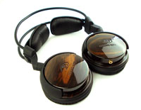 Ebony Wood Around Ear Headset