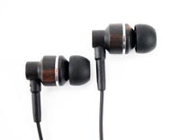 Ebony Wood In Ear Earphone